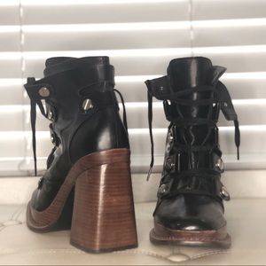 Zara military inspired ankle bootie